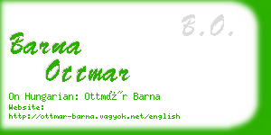 barna ottmar business card